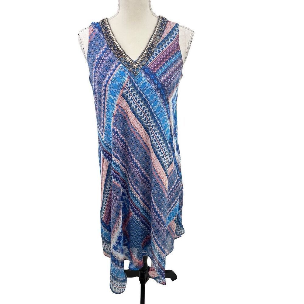 Sandra Daren sleeveless ￼ hi  lo dress ￼ size 6